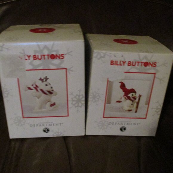 2 Billy Buttons Department 56 Christmas Ornament - Picture 1 of 12